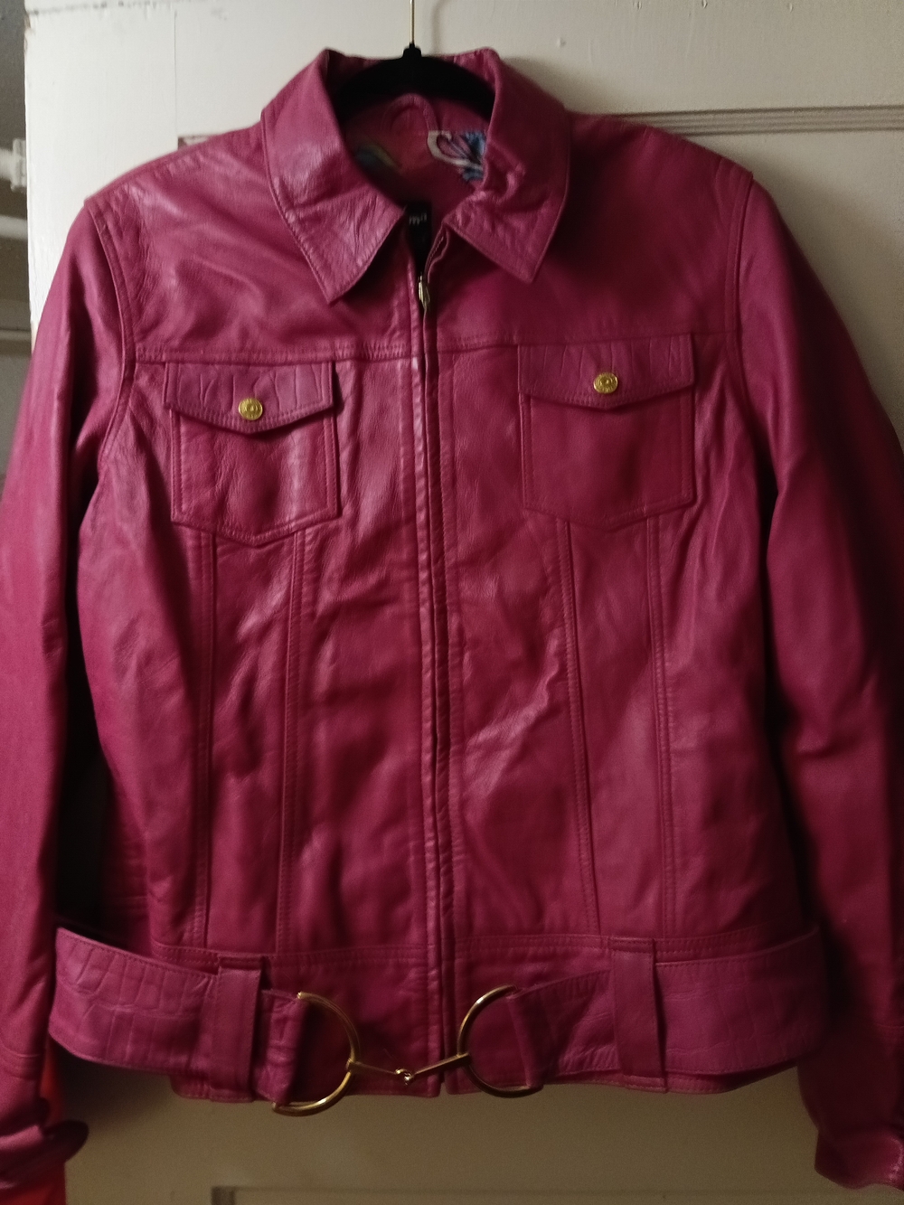 Pink Leather Jacket